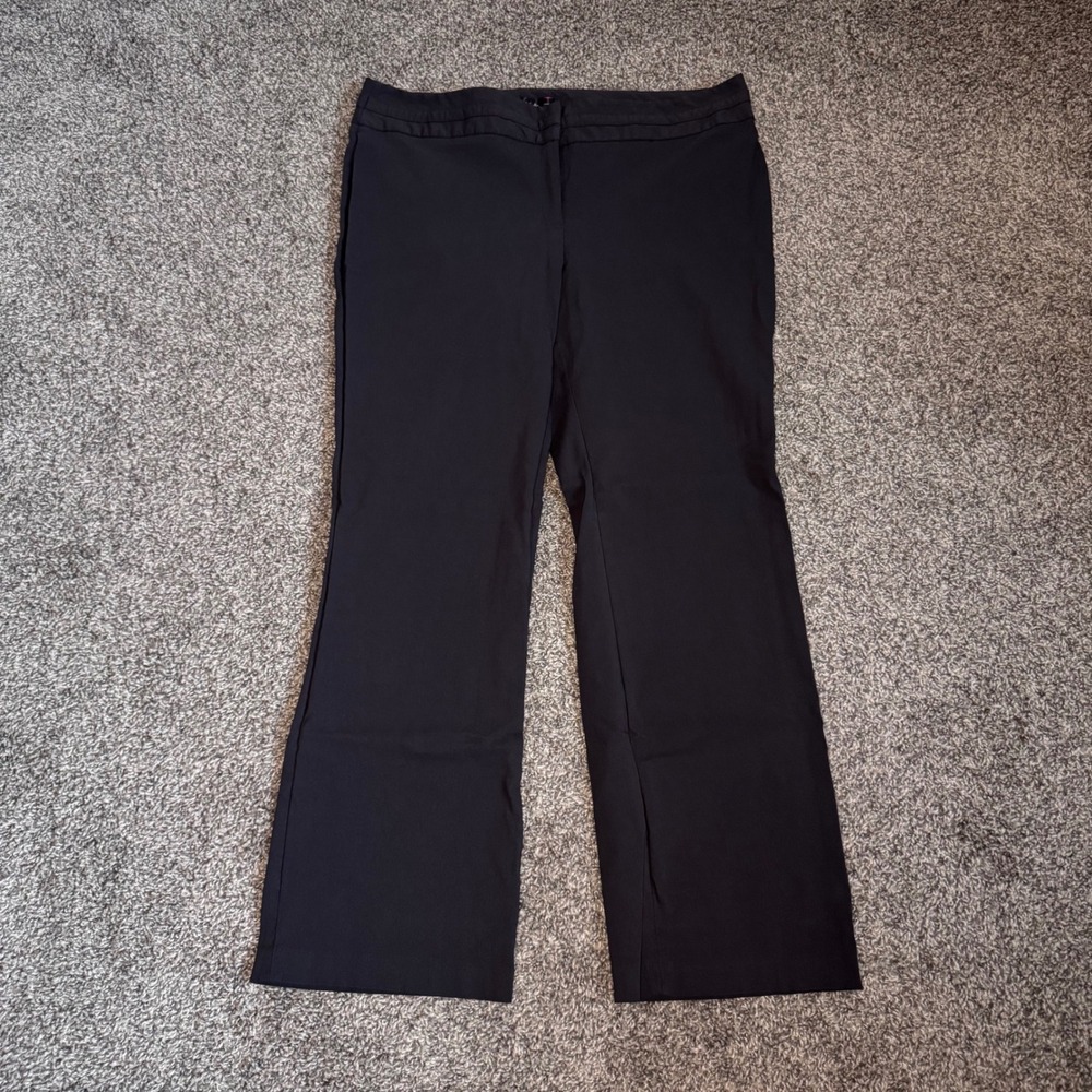 Rafaella Classic Graphite Women's Size 16 Pants Career Office Stretch Boot Cut